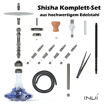 INVI Reflexion Edelstahl - Gun Metal Blue-Ice INVI Reflexion Edelstahl - Gun Metal Blue-Ice