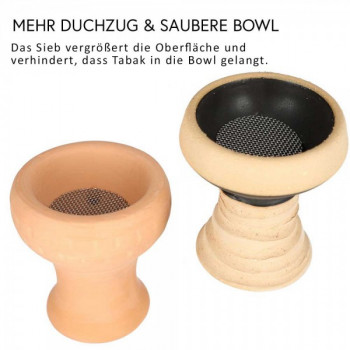 Tabaksieb für Tonköpfe - 3,7cm