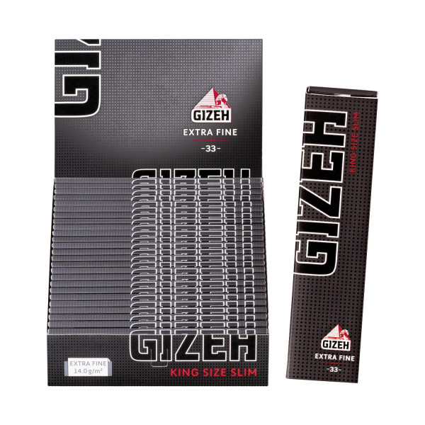 Gizeh Black King Size Slim - 33 Blatt