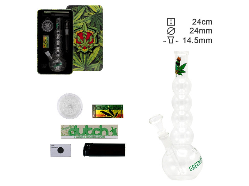 Glasbong Set "Weed dud", 24cm